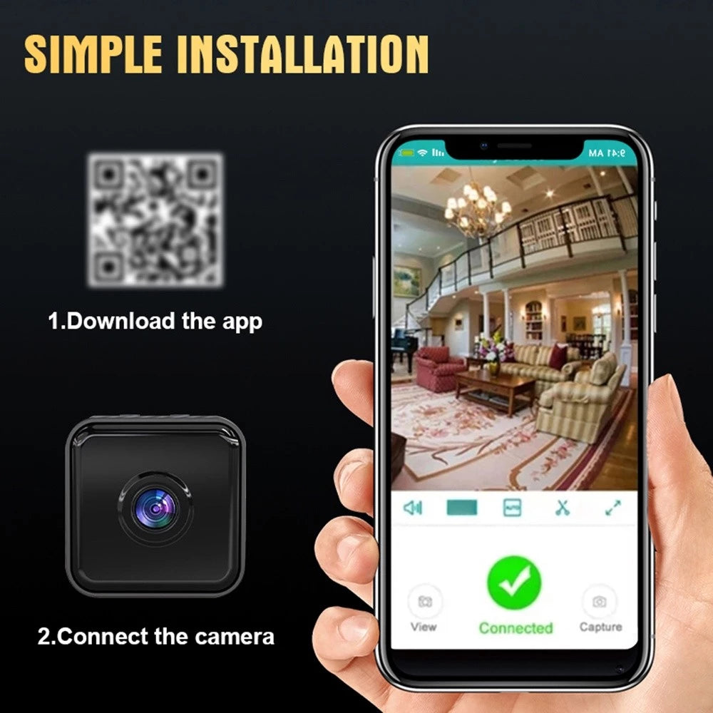 MINI CAMARA ESPIA IP X6 APP HDWIFICAMPR