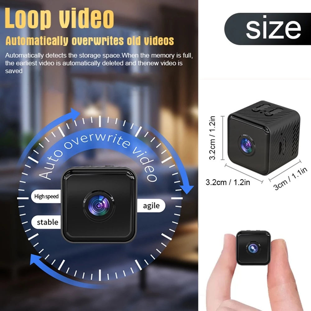 MINI CAMARA ESPIA IP X6 APP HDWIFICAMPR